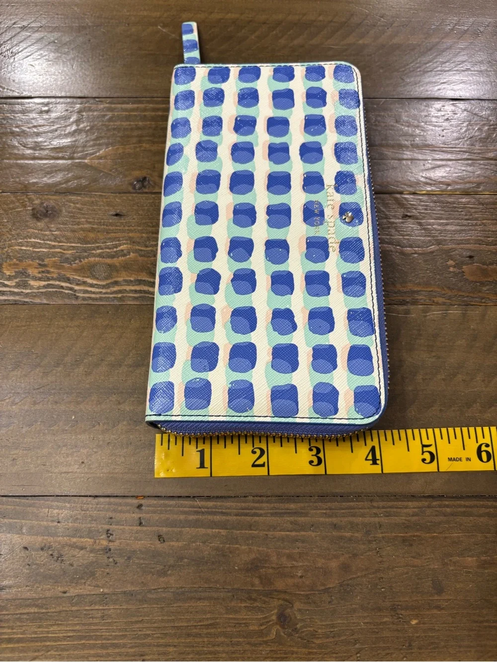 Kate Spade New York Cedar Street Stamp Dot Lacey Wallet with Storybook Lining